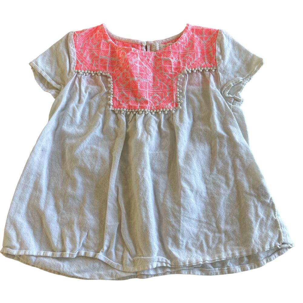 Zara embroidered blouse